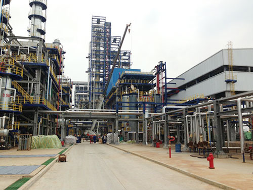 On-site loading of dechlorination agent for reforming oil in Anqing